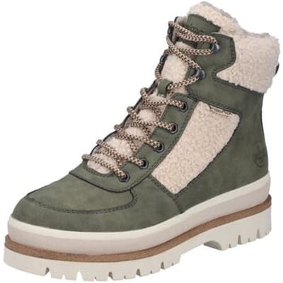 Rieker dames Tex-enkellaarsjes, gevoerd, groen Y6214-54