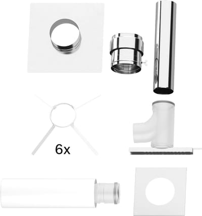 Bosch Afvoergasaccessoires FC-Set125 Gbsatz cascade B23P in schacht, d:125mm, 7738113212