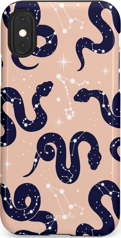Casetastic Hoesje Geschikt voor Apple iPhone X/Xs - Stijlvolle Beschermende Duo-layer Case - Astro slang