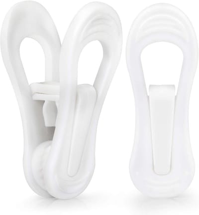 Hanger Clips - Kleding Klemmen - Kast Organisatie - Duurzaam Recyclebaar Materiaal - 24 Stuks - Wit