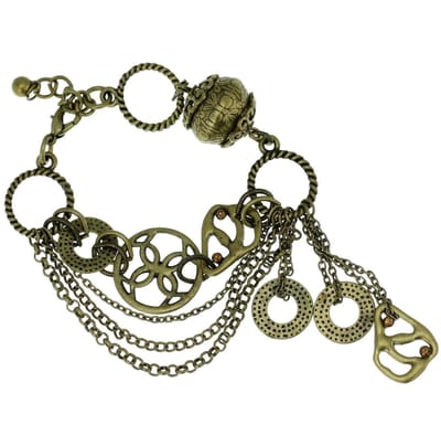 Behave - Armband oud-goudkleur bedels - Vintage detail avondlook