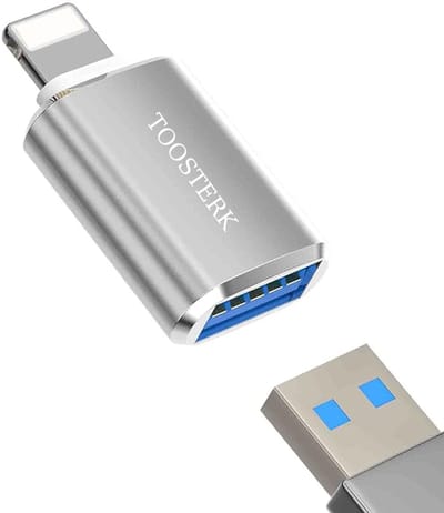 OTG-adapter USB 3.0 – Gegevensoverdracht, U-schijf, muis- en toetsenbordconverter – Zilver