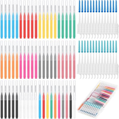 255 Pcs Interdental Brush Set - Soft Spacing Brushes - Toothbrushes voor Tandheelkundige Reiniging - Ruimtes - Mondverzorging - Diverse Maten