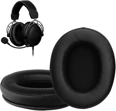 kwmobile 2x oorkussens geschikt voor Kingston Hyper X Cloud Alpha/AlphaS /CloudFlight /Flight S - Earpads voor koptelefoon in zwart