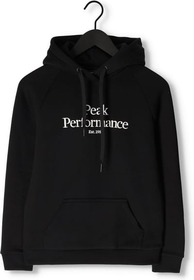 Peak Performance W Original Hood Truien & vesten Dames - Sweater - Hoodie - Vest- Zwart - Maat XS