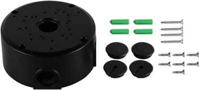 Diepe Zwarte Camera Opbergdoos voor Dome Camera's - Waterdicht en Universeel