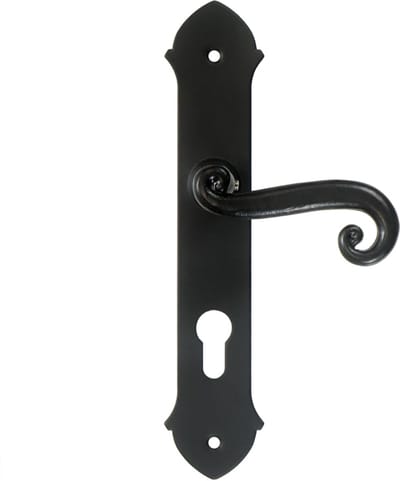 Seart Group Malta - Deurkruk - Zwart - Met Schild - 72mm