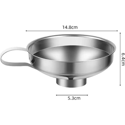 Verdikte Roestvrij Staal Brede Mond Trechter, Grote Diameter Sausblik Vulmachine, Multifunctioneel Keuken Olie Lekkage en Wijn Lekkage