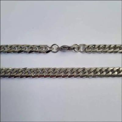 Aramat Jewels | Halskettingen | Stalen Gourmetschakelketting – Tijdloos & Stijlvol RVS Unisex | | | |7mm | Staal | Volwassenen | Verkleurd niet