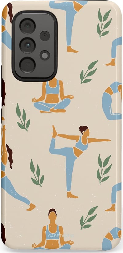 Casetastic Hoesje Geschikt voor Samsung A53 - Stijlvolle Beschermende Duo-layer Case - Yoga zen