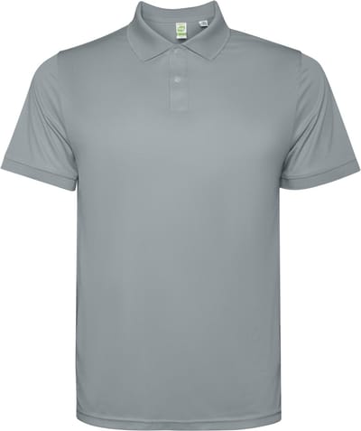 2 Pack Heren Poloshirt gerecycled polyester, Control Dry en antibacteriele polo 'Tormo' merk Roly 210 grm maat XL Grijs