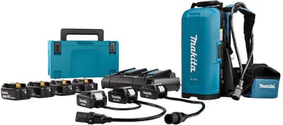 Makita PDC01 Ruggedragen Accustation met 18V & 2x18V adapter DC18RD 4x BL1850B in Mbox - PDC01X1