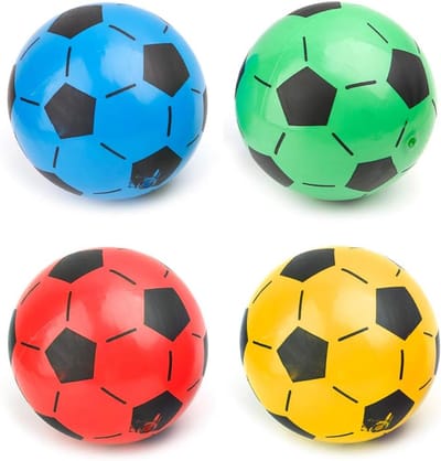 Opblaasbare Voetbal - Strandbal Bal - Buiten Spelen - Veilig Flexibel PVC - 20 cm Diameter - Meerkleurig