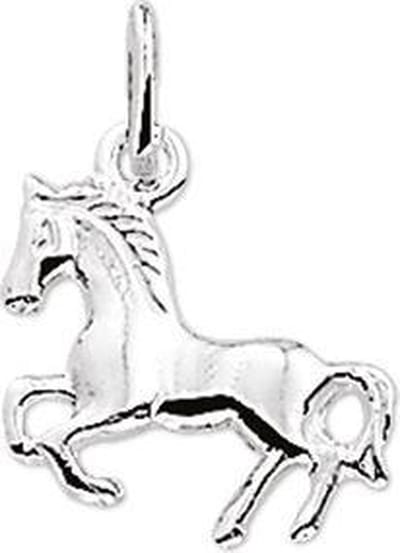 zilver gerhodineerd hanger paard 1323144