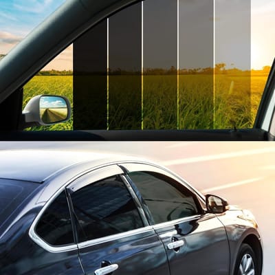 Auto Raamfolie-auto raamfolie 35%-auto raam folie-auto raamfolie zonwerend-Zwarte universele 3m x 50cm auto raamfolie - Privacyfolie voor passagiers blokkeert UV-straling