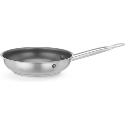 HENDI Koekenpan - rvs met antiaanbaklaag - 21,5x5,2 cm - zilver/zwart - alle warmtebronnen