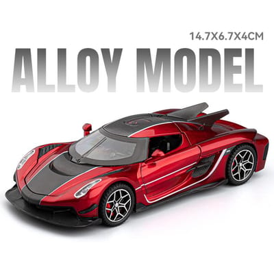 1:32 Knsg Jesko Absolut Supercar Legering Metaal Diecast Modelauto Huisdecoratie & Computer Bureau Ornamenten Vakantiecadeau