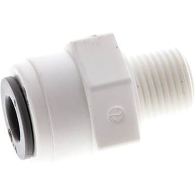 6mm x R1/8'' POM Insteekfitting Buitendraad EPDM [10 Stuks]