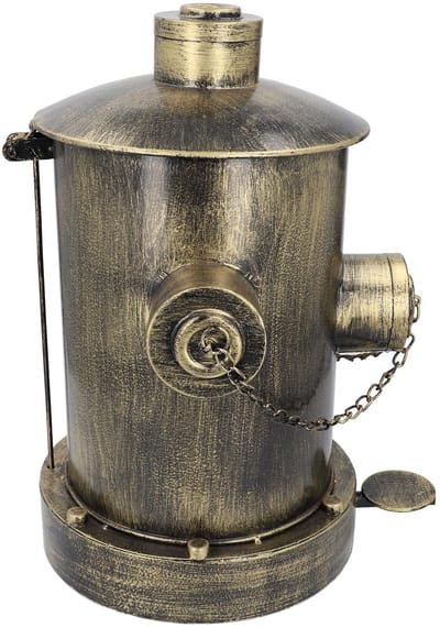 Dailygoods- Afvalbak Vintage Antiek - Vuilnisbak Retro - Decoratieve Afvalbak - Hoogwaardige IJzeren Vuilnisbak - Grote Capaciteit - Exquisite Afwerking