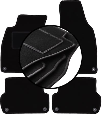 Set veloursmatten voor: Seat Exeo sedan, stationwagen (2008-2015)