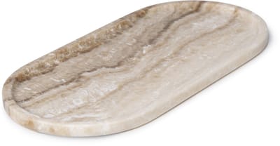 Marmer tray ovaal 40x20cm sandal onyx - MOOISA