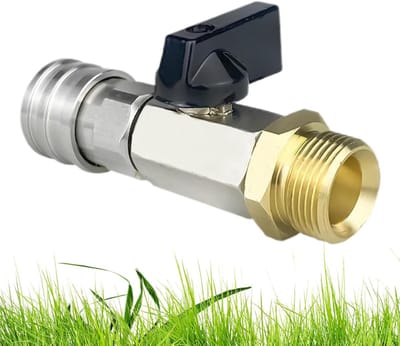 Snelkoppelingsset Hogedrukreiniger - Automatische Hulpstukken - Buiten Reinigen - Robuuste Kogelklep - M22 14mm - Messing