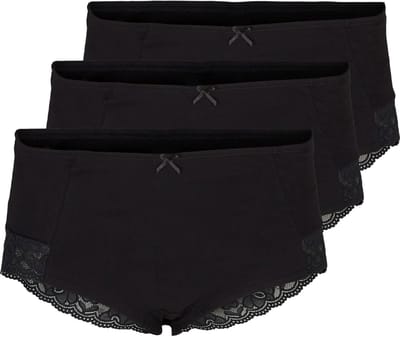Hipster Ondergoed - Dames slips - Dagelijks Draagcomfort - Zachte Elastische Band - Maat 48 - Zwart