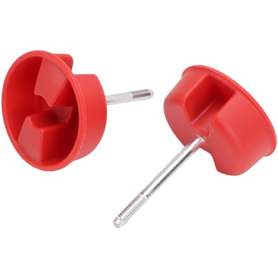 2PCS Bouton à Vis de Fixation Hard Top 1CJ57DX9 Bouton à Vis de Fixation de Panneau Hardtop Auto Remplacement pour Jeep Wrangler JK 2007 red