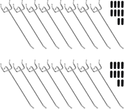 Haalbare Wandhaken voor Gereedschap, Metalen Wandhaken voor Displayborden, Ideaal voor Supermarkten en Werkplaatsen, 15 cm