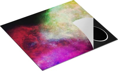 Chefcare Inductie Beschermer Abstracte Kunst - Luxueuze Marmer - 60x50 cm - Afdekplaat Inductie - Kookplaat Beschermer - Inductie Mat