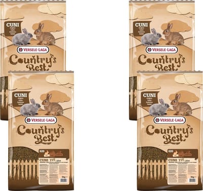 Versele-Laga Country`s Best Cuni Fit Plus - Konijnenvoer - 4 x 5 kg