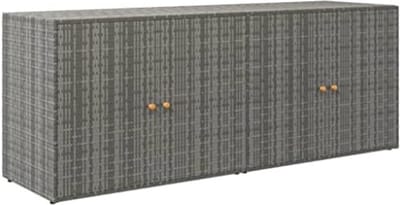 Tuinkast Hout - Tuinkast Hout Berging -Tuinberging Hout - Tuinkasten Voor Buiten - Grijs