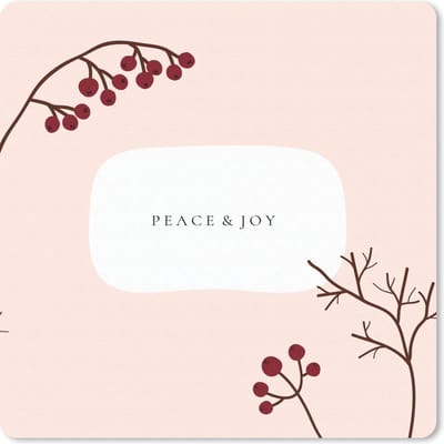 Muismat 20x20 cm - Mousepad Quote - Bessen - Takken - Muismatten - Kerst - Cadeau - Kerstcadeau voor mannen en voor vrouwen