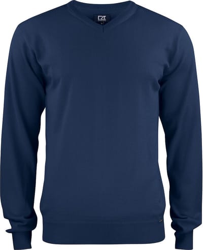 Cutter & Buck Everett V-neck Heren 355430 - Dark Navy - S