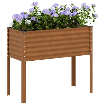vidaXL - Plantenbak - 100x45x90 - cm - weerbestendig - staal