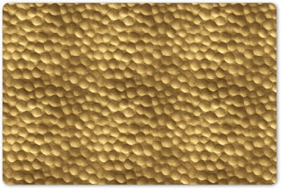 Placemats 45x30 cm - Placemat kunststof - 1 stuk - Metaal - Dynamisch - Goud - Borden onderleggers - Decoratie voor op tafel - Keuken tafeldecoratie accessoires - Vinyl onderlegger - Tafelversiering