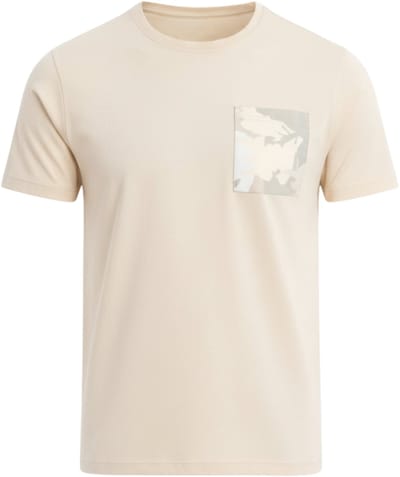 OMBRE T-shirt - Regular Fit - Katoen - Korte Mouw Beige S