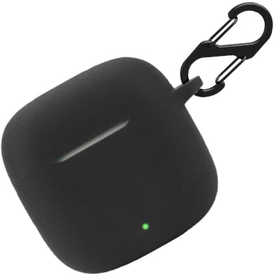 Allecto - Siliconen Case - Stootvaste beschermhoes - Zwart - Voor Huawei FreeBuds SE 2 - Met sleutelhanger - Ideaal voor onderweg