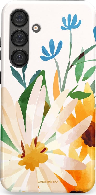Casetastic Hoesje Geschikt voor Samsung S25 Plus - Stijlvolle Beschermende Duo-layer Case - Veld vol zon