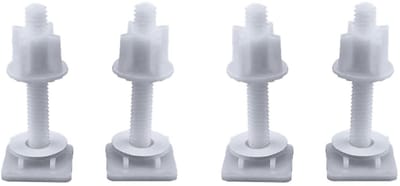Dailygoods- WC Deksel Schroef Hoogwaardige Kunststof - Toiletbril Fitting - Toilet Cover Scharnier - Universeel - Duurzaam - Lange Levensduur