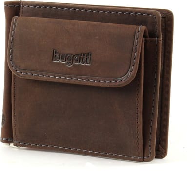 bugatti Leren Portemonnee Hunter Dollarclip 8CC Brown Bruine