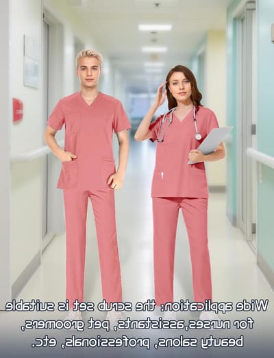 Comfortabele Unisex Scrub Set voor Medisch Personeel - Jacket en Broek voor Artsen en Verpleegkundigen