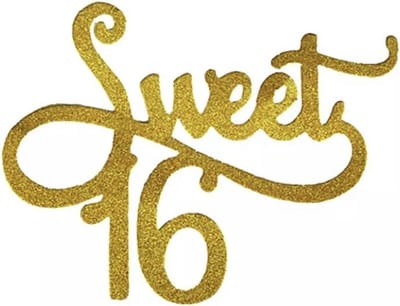 Akyol - taart topper sweet 16 | Verjaardag | 16 | Sweet sixteen | Birthday | Cadeau | Taart | Cake |