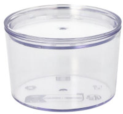 10 Herbruikbare beker + Deksels rond 190 ml Ø 8 cm · 5,4 cm transparant Cella