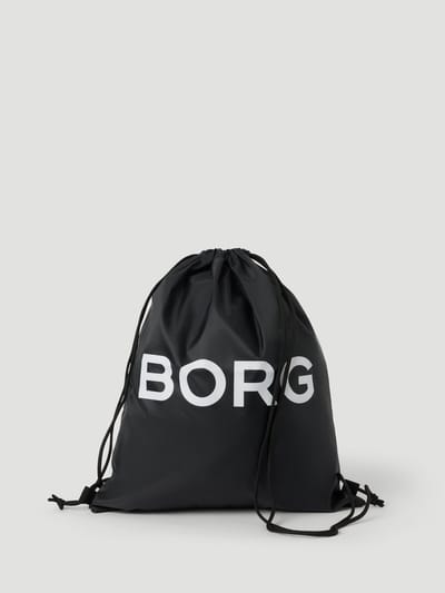 Björn Borg Gymtas Kinderen Rugzak Tas met Touwtjes Zwemtas - Zwart - 100% Gerecycled Polyester