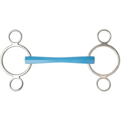 3 of 4 ring bit voor verstelbare paarden Metalab Flexi