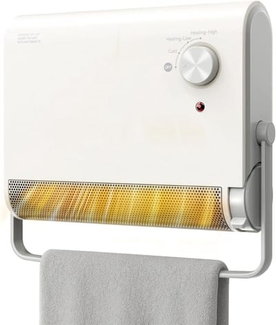 White-Label® Wandkachel - Wandverwarming Elektrisch - Keramische Kachel -Wit