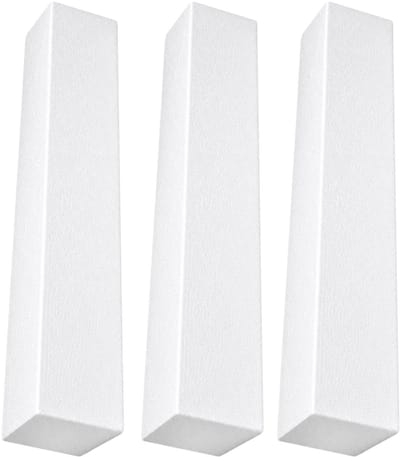 Piepschuim vormen - baksteen - 3x - 60 x 10 x 10 cm - styropor hobby / DIY vorm - basis knutselfiguren