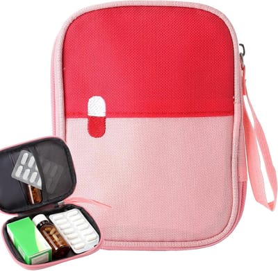 Waterdichte en draagbare mini apotheek tas voor eerste hulp - Oxford stof, ideaal voor thuis, op kantoor en onderweg, noodsituaties en organisatie