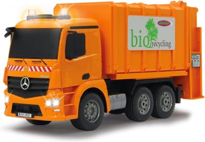 Jamara RC voertuig Auto - 405079 RC Vuilniswagen Mercedes-Benz Antos Truck - Oranje - 2,4GHz RC Model Kant en Klaar - 1:20 Bestuurbare Auto